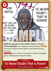 To Never Doubt-That Is Power! - ONE PIECE CARD GAME - MoxLand